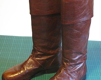 Leather Men Boots , Men Horse Riding Boots , Men Riding Boots , Men&#39;s Horse Riding Boots Men&#39;s Equestrian Boots 1880&#39;s style Colonial Boots