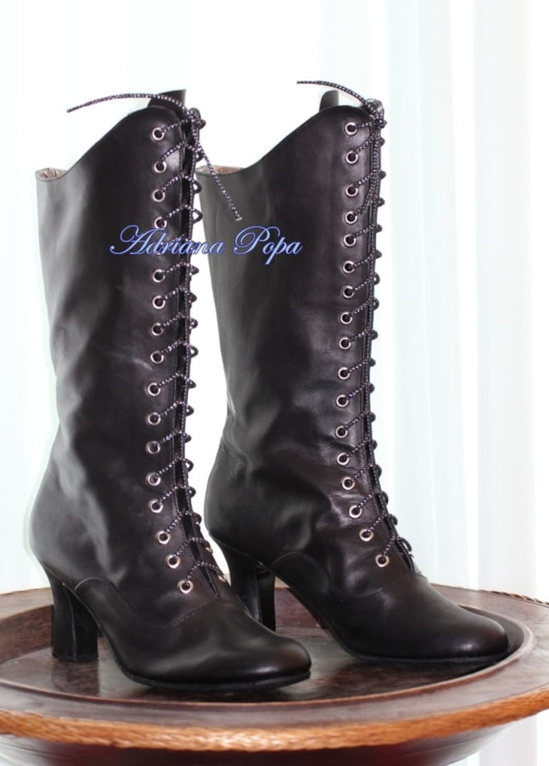 victorian style boots flat