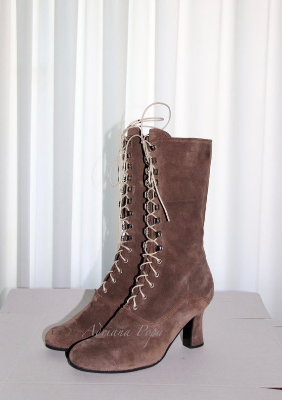 Leren bruine laarzen new arrivals