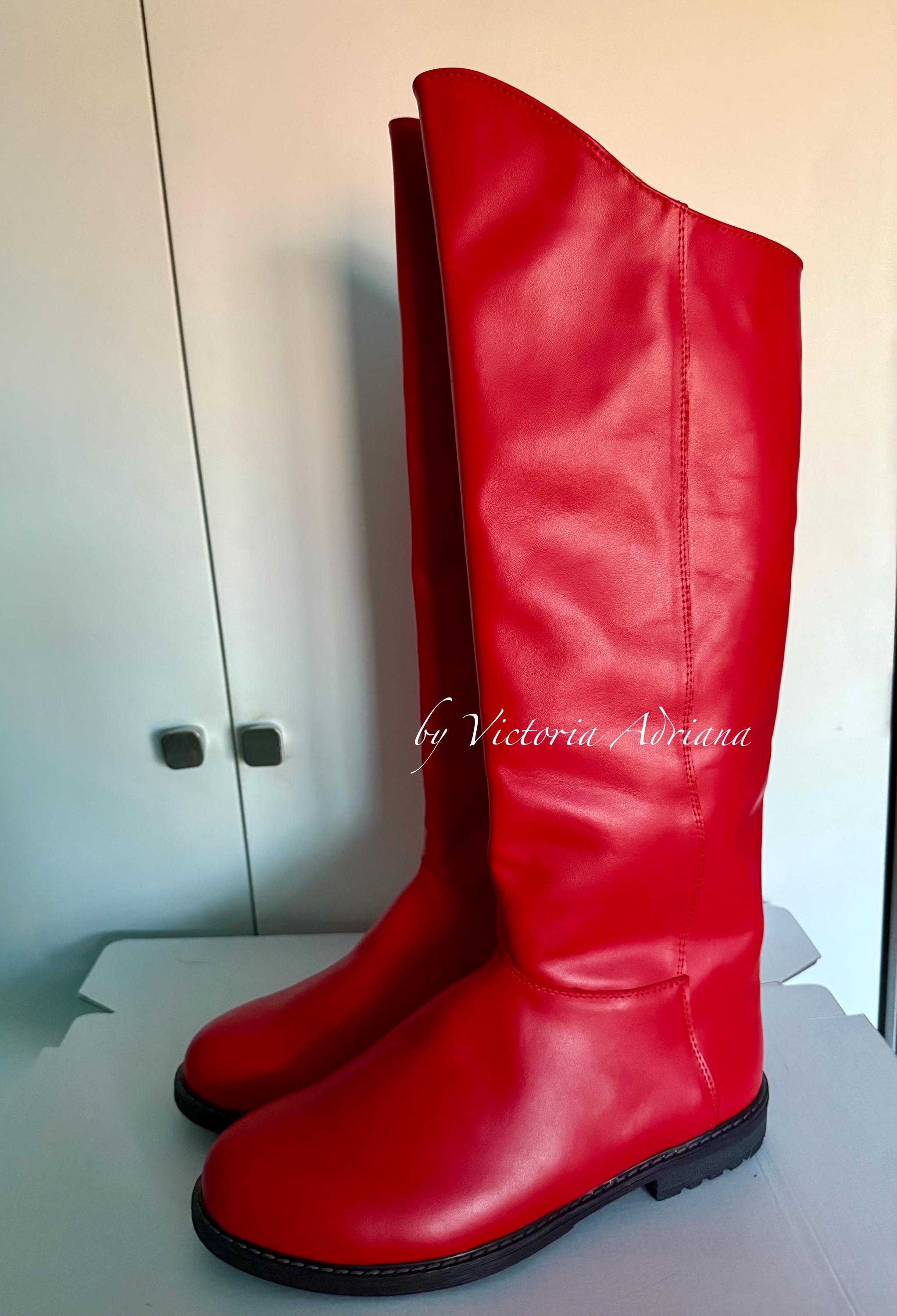 Regency Men's Riding Boot Red Leather Men Boots , Men Riding Boots , Men Leather Boots , Regency ...