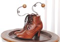 Ankle Boots , Victorian style Boots , Brown boots , Vegetal Painted Leather Boots , Brown leather Boots , Retro Ankle Boots , lace up boots product logo