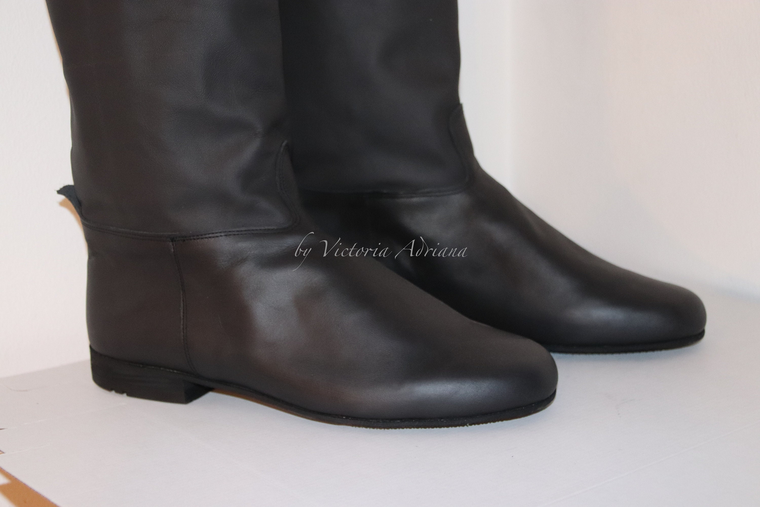 Regency Men's Riding Boot Men Riding Boots , Black Leather Men Boots , Horse Riding Boos ...
