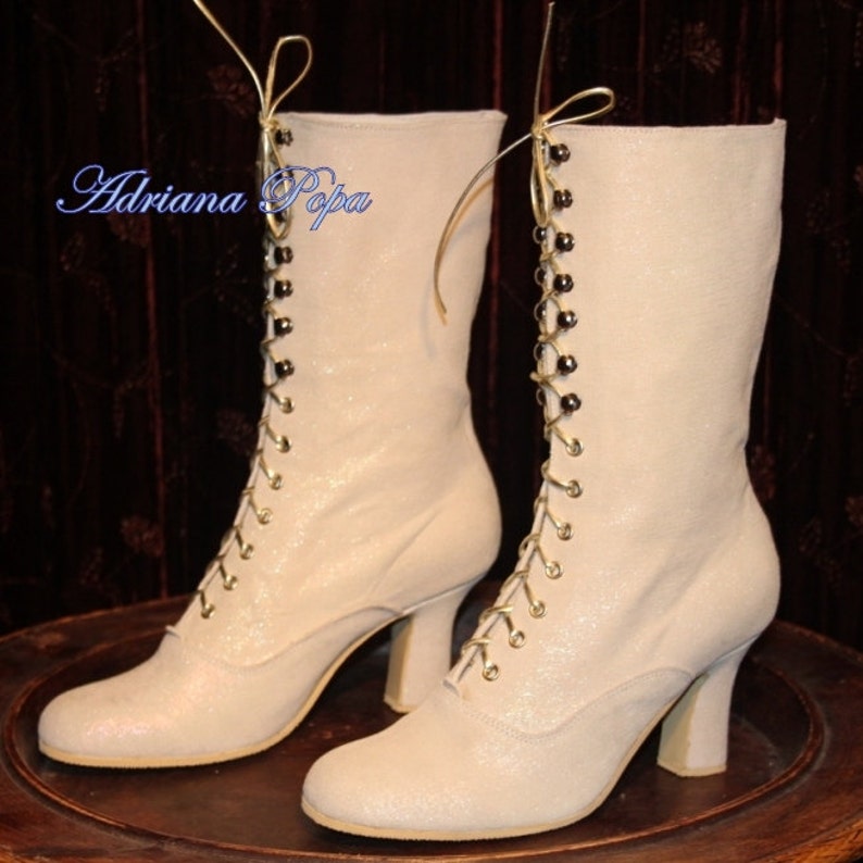 victorian bridal boots