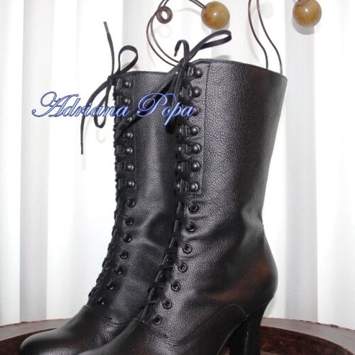 black victorian boots