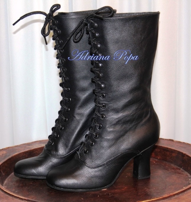 victorian flat boots