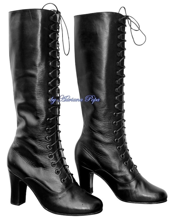 black victorian boots