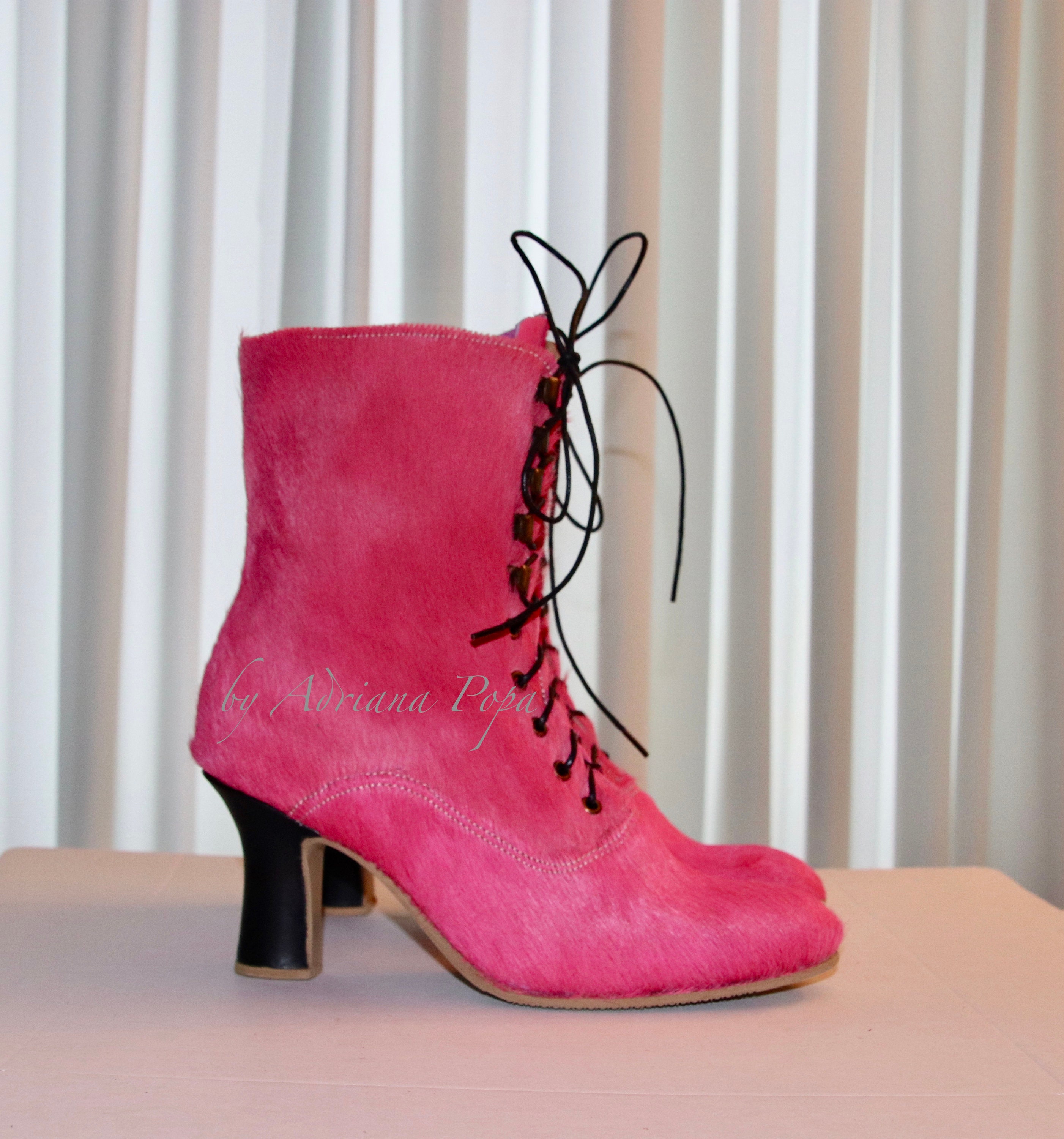 fuchsia pink boots