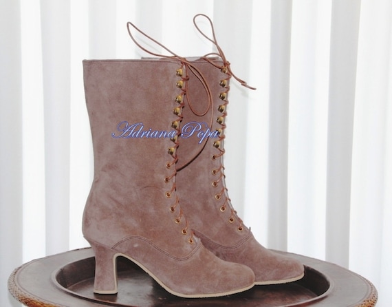 Beige colour boots deals