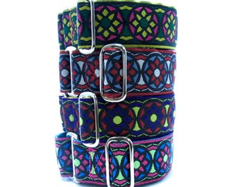 Houndstown 1.5" Starshine Unlined Buckle or Martingale Collar, Any Size