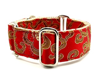 Houndstown 1.5" Brocade Satin Lined Martingale Size Medium