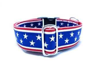 Houndstown 1.5" USA Superstar Martingale or Buckle Collar Size Small through X-Large