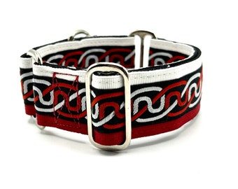 Houndstown 1.5" Red Knot Satin Lined Martingale Size Medium