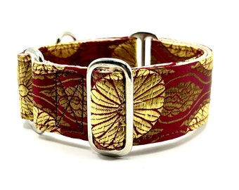 Houndstown 1.5" Brocade Satin Lined Martingale Size Medium