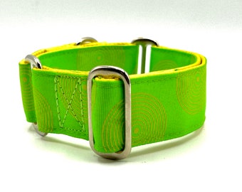 Houndstown 1.5" Green Roundabout Satin Lined Martingale Size Medium