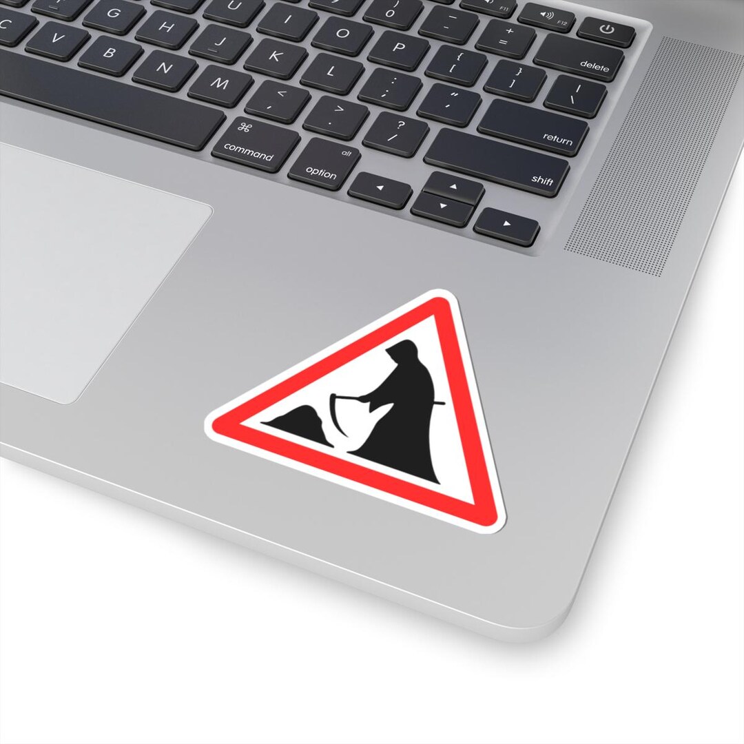 Samuelson Reaper At Work Death at Work Grim Reaper Kiss-cut Stickers: Funny Laptop Decals ...