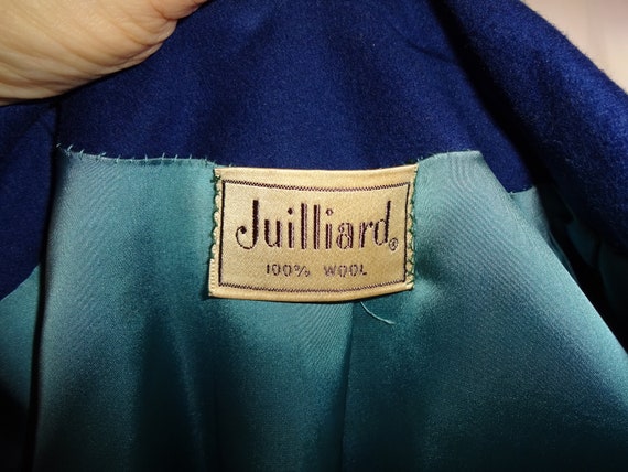 Vintage Juilliard Wool Skirt Suit Set 1940s Lined… - image 8