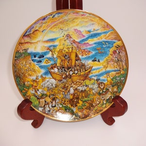 Vintage 1990s Franklin Mint Heirloom Two By Two Porcelain Plate Bill Bell 1991