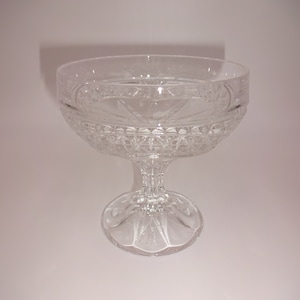 Crystal D&#39;Adriana Luna Clear Champagne Glass Tall Sherbet Cup Stemware 4&quot;