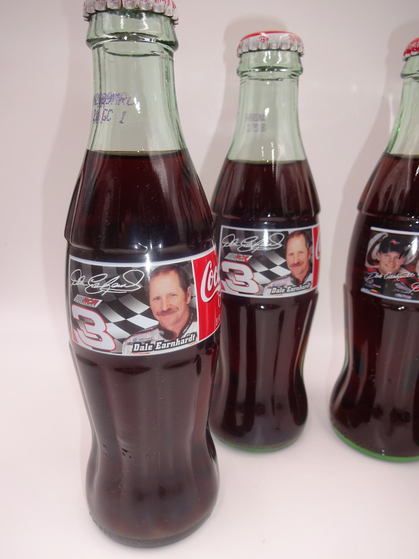 4 NASCAR Dale Earnhardt Sr & Jr 3 Coke Classic Bottles 1999 Etsy