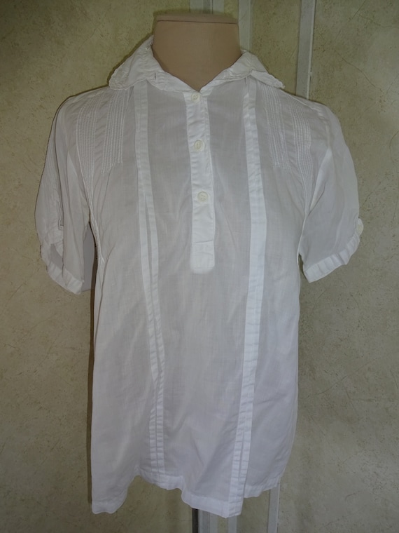 Vintage 1980s 1990s Womens White Star of India Top