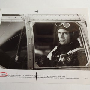 Vintage 1990s Mel Gibson Forever Young Movie Promo Photo 10&quot; x 8&quot; 1992