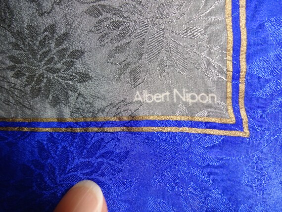 Vintage Womens Albert Nipon Scarf Squares 30" Flo… - image 5