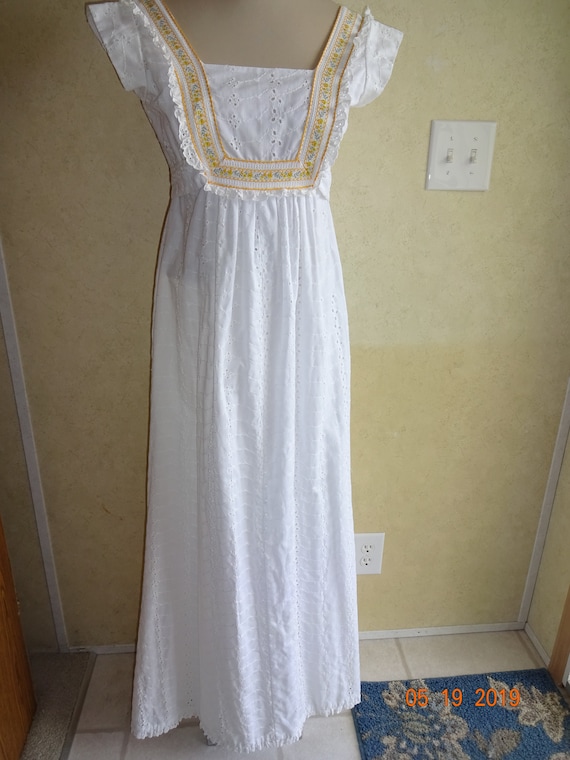 Vintage Maxi Dress 1970s Patty O'Neil Juniors Wom… - image 1