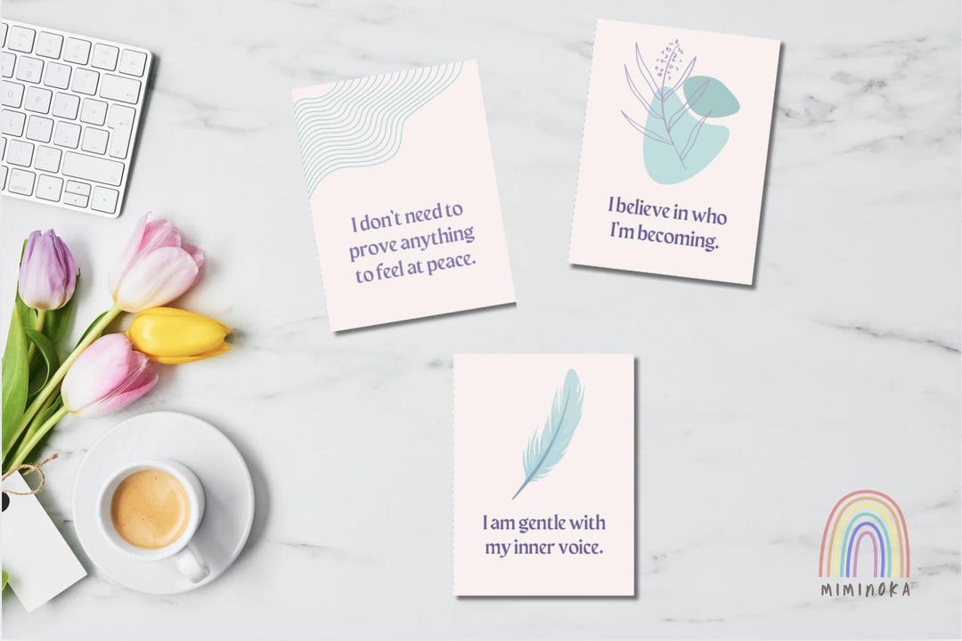 Empowerment Affirmation Cards – Printable Deck of 32 Calming ...