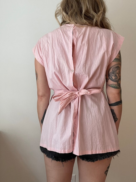 1940s handmade apron smock top - image 2