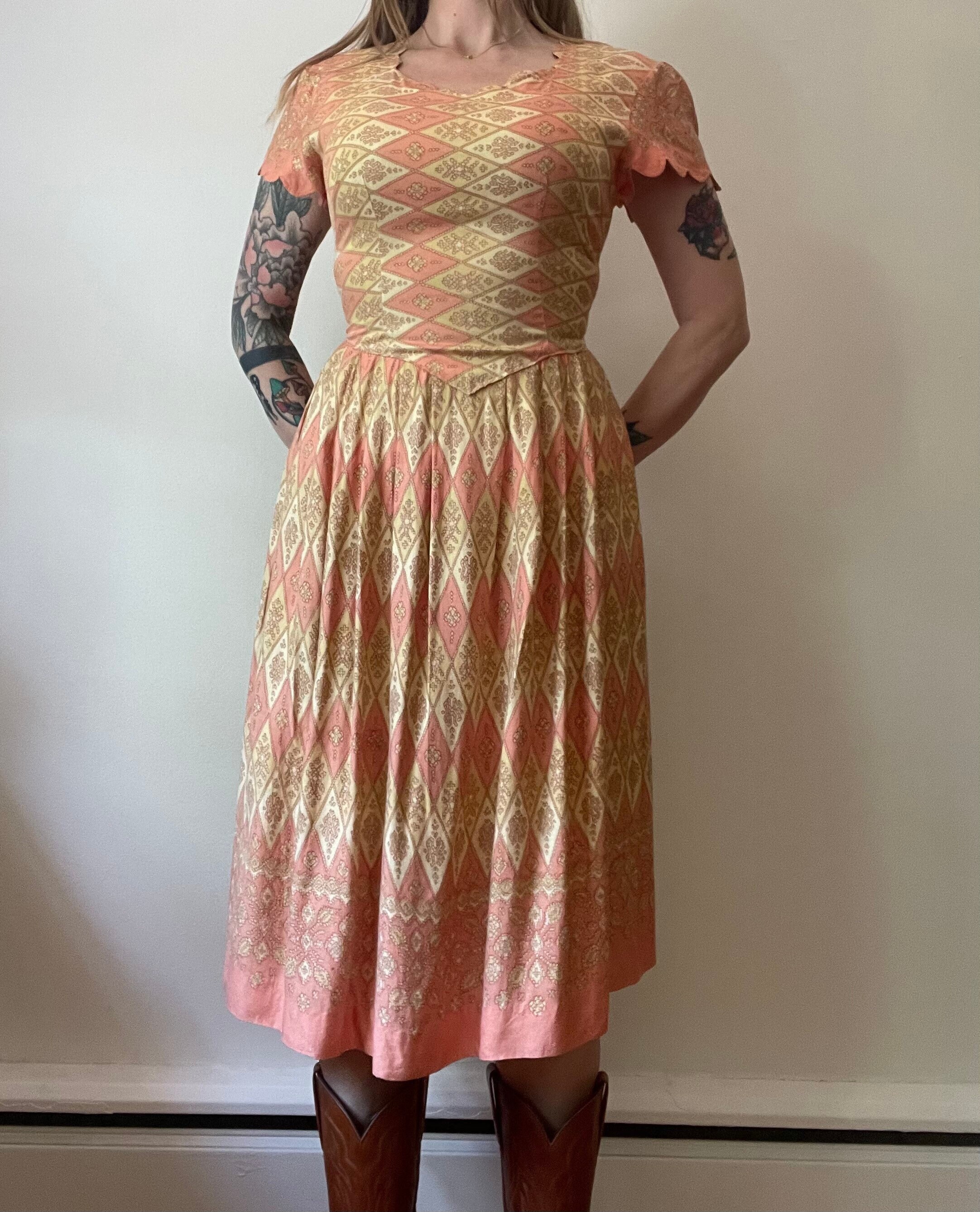 Harlequin Dress - Etsy