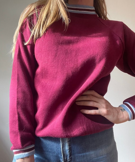 Leigh Trouser | Cranberry Stripe