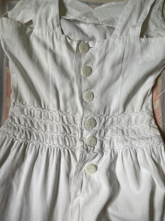 1930s white sundress with bolero size XS - image 10