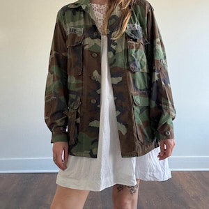 1970s 80s woodland camo military army small