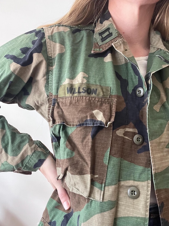 1980s 80s Extra Small Woodland Camo Army Jacket - Etsy