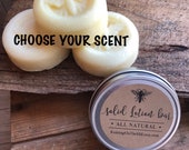 Shea Butter Beeswax All Natural Solid Lotion Bar - Hand and Foot Balm 2oz Solid Lotion Foot Balm Cracked Heel Cream Lotion Bar Gifts