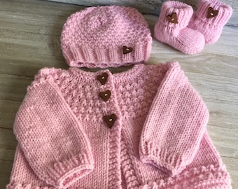 knitted baby sweater etsy