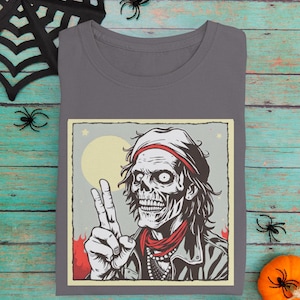 Retro Halloween T-Shirt, Fun Zombie Tee, Funny Zombie Gift, Unisex Tee, Softstyle Shirt, Halloween Costume