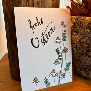 Biglietto di Pasqua | Cartolina | Biglietto d'auguri | prato fiorito