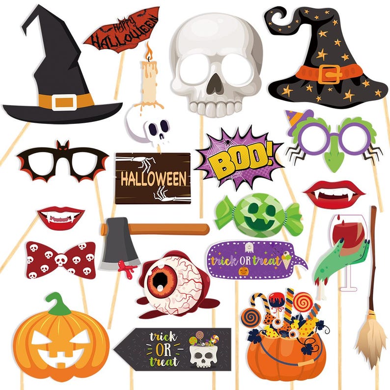 ready made halloween photo booth props