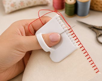 2 Pcs Sewing Guide, Precision Stitch Guide Tool, 3mm Spacing Template for Fabric Sewing, Embroidery & Leathercraft