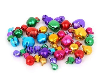 30–200pcs Christmas Jingle Bells | Small Craft Bells with Sound | Mini Loose Beads for DIY Crafts, Jewelry Making