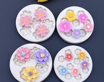 Daisy Flower Silicone Sugarcraft Mold | Epoxy Resin Flower Mold | Daisy Scented Candle/aroma Stone/plaster Mold | Baking Decorating Tools