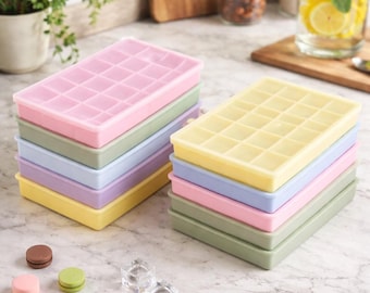 24 Grid Silicone Ice Cube Mold | Square Ice Cube Tray Mold | Ice Blocks Maker | Non Toxic Durable