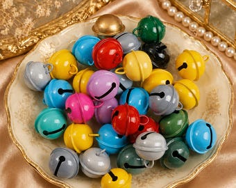 22mm Jingle Bells for Crafts, Christmas Tree Decoration Bells, DIY Jewelry Making Beads, Holiday Party Pendants