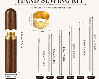 Self Threading Sewing Needles, Side Hole Blind Needles, Stainless Steel Hand Sewing Needles for Elderly, Easy Threading