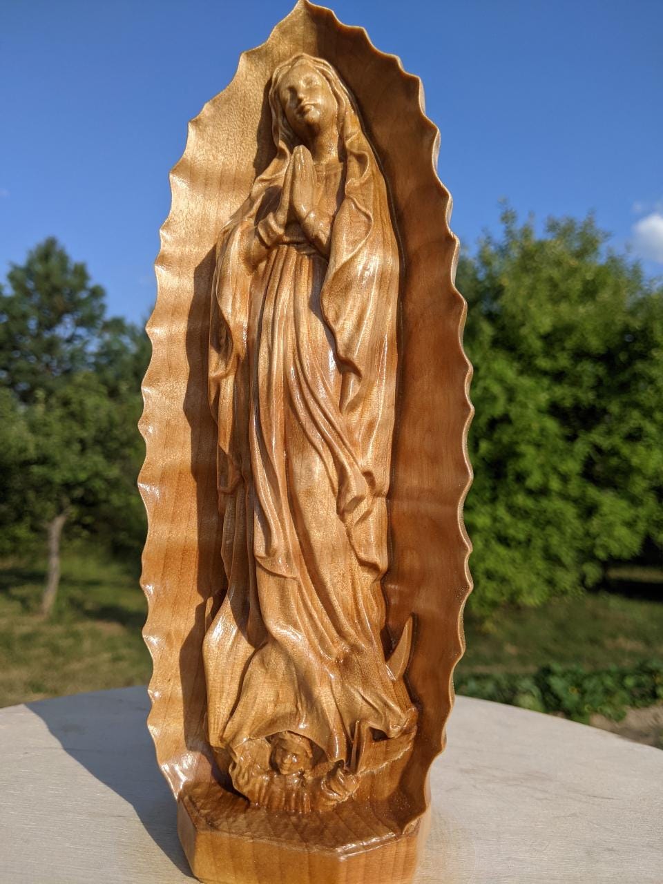 Mary wooden grotto - Etsy 日本