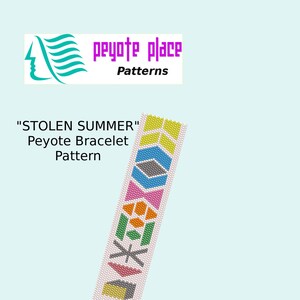 Stolen Summer Peyote Bracelet Pattern
