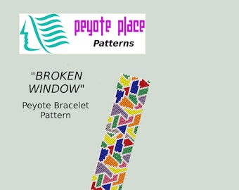 Broken Window Peyote Bracelet Pattern