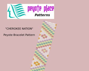 Cherokee Nation Peyote Bracelet Pattern