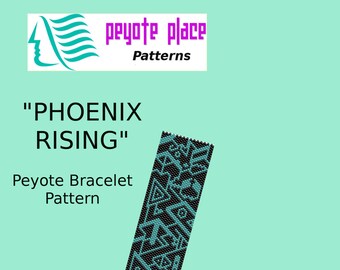 Phoenix Rising Peyote Bracelet Pattern